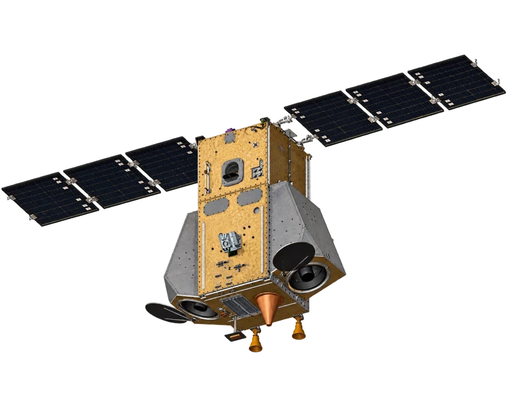 Малый космический аппарат «АИСТ-2Т», вид под углом