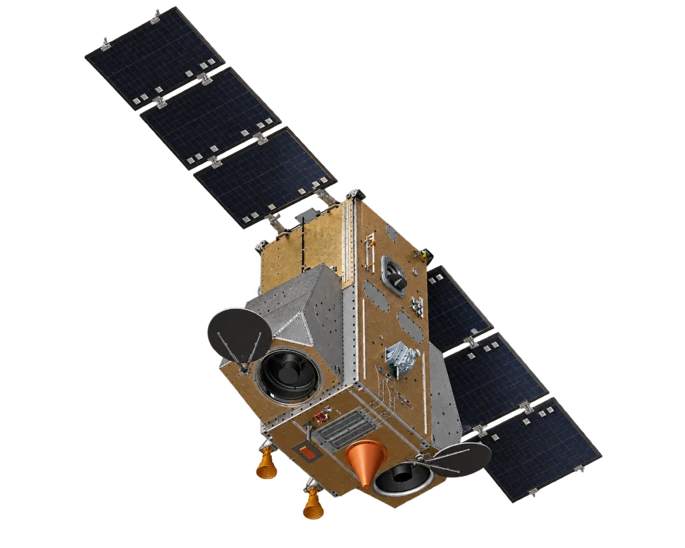 Малый космический аппарат «АИСТ-2Т», вид сбоку