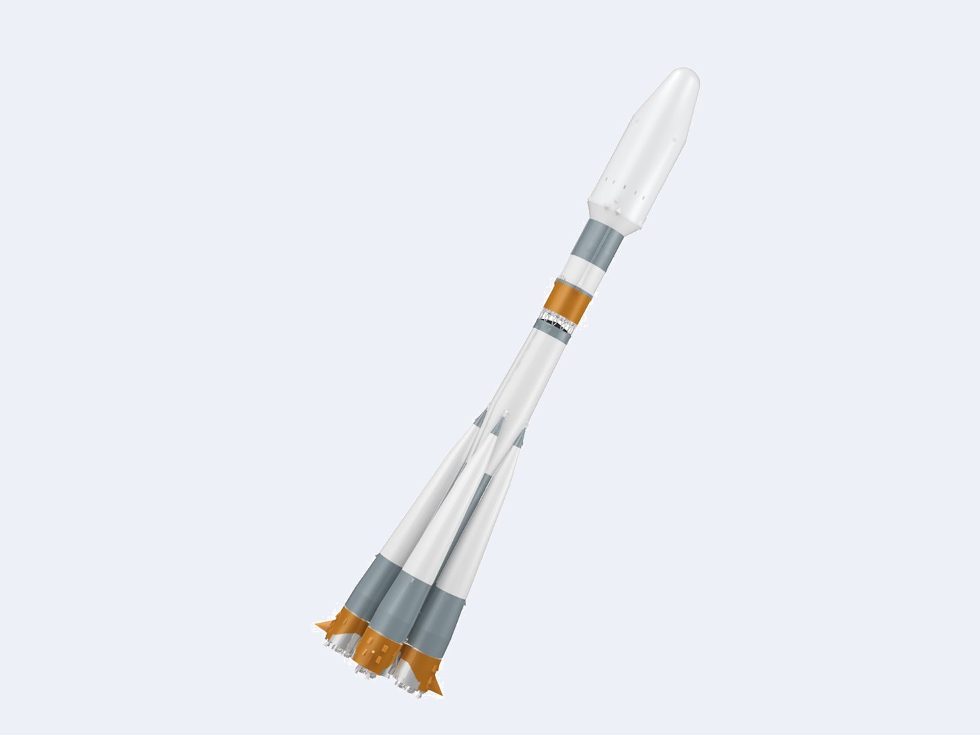 Ракета-носитель «Союз-2», вид под углом